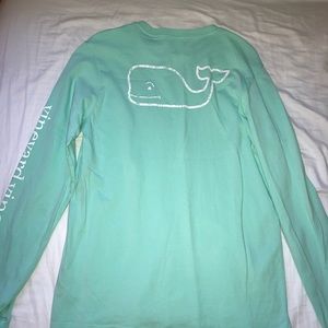 Turquoise long sleeve t-shirt